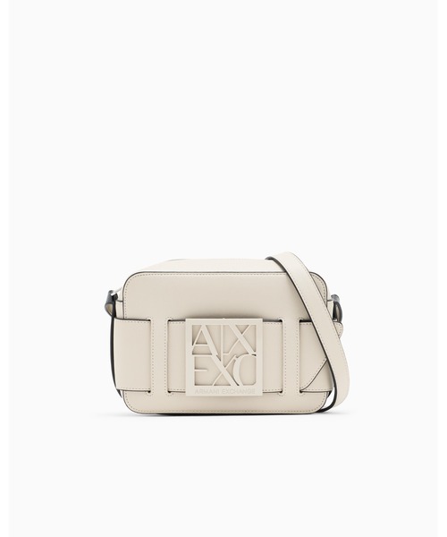 ARMANI EXCHANGE(アルマーニエクスチェンジ)の「【A|X アルマーニ エクスチェンジ】スクエアロゴバックル ショルダーバッグ(ショルダーバッグ・レディース・ブラック/ホワイト/ライトブラウン/ナチュラル/セージグリーン/バーガンディー/ベージュ系/ブラウン・FREE)」の6枚目の写真