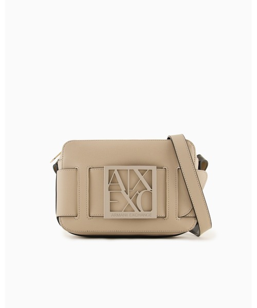 ARMANI EXCHANGE（アルマーニエクスチェンジ）の「【A|X アルマーニ エクスチェンジ】スクエアロゴバックル　ショルダーバッグ（ショルダーバッグ・レディース・ブラック/ホワイト/ライトブラウン/ナチュラル/セージグリーン/バーガンディー・FREE）」の4枚目の写真