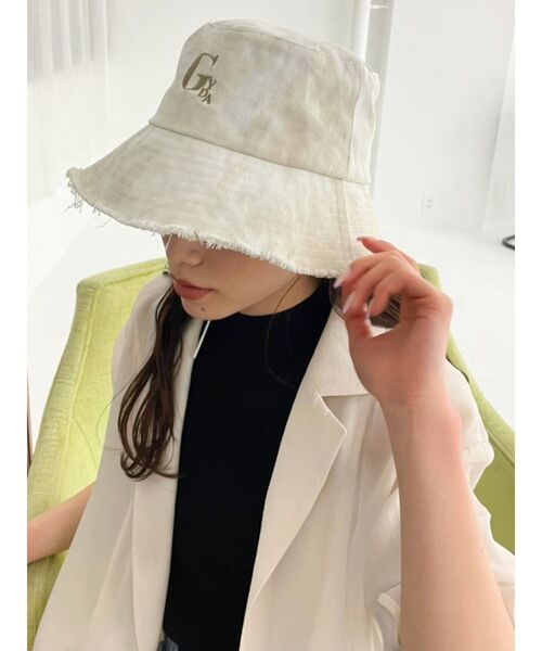 GYDA(ジェイダ)の「GYDA裾フリンジバケットハット(ハット・レディース・オフホワイト/ベージュ・FREE)」の6枚目の写真