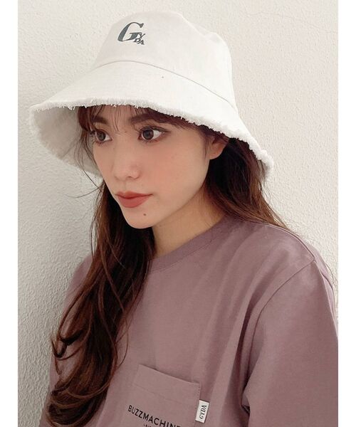 GYDA(ジェイダ)の「GYDA裾フリンジバケットハット(ハット・レディース・オフホワイト/ベージュ・FREE)」の11枚目の写真