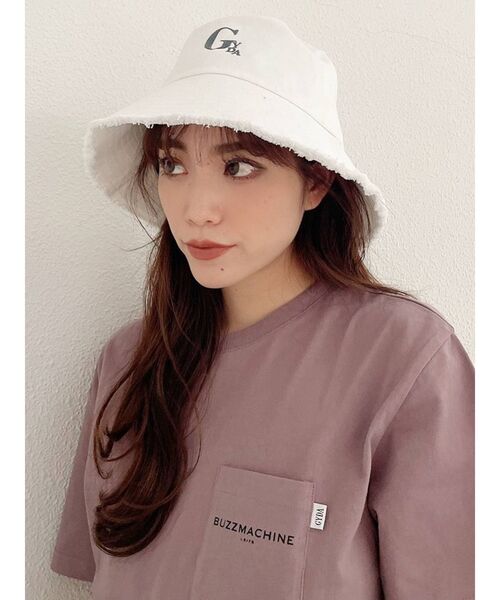 GYDA(ジェイダ)の「GYDA裾フリンジバケットハット(ハット・レディース・オフホワイト/ベージュ・FREE)」の10枚目の写真