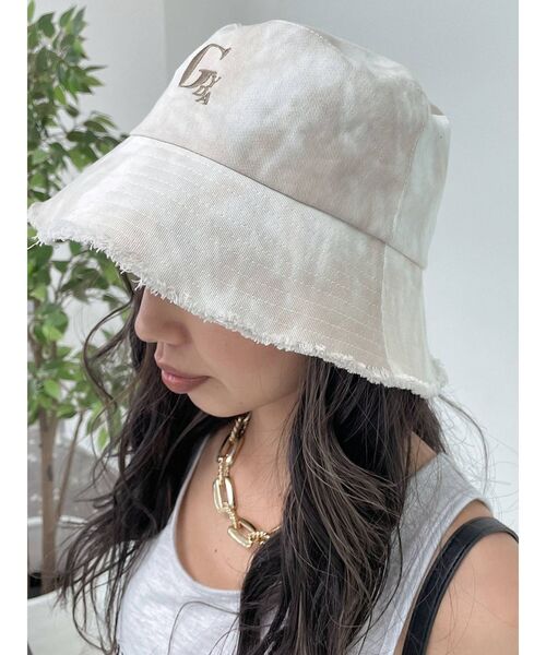 GYDA(ジェイダ)の「GYDA裾フリンジバケットハット(ハット・レディース・オフホワイト/ベージュ・FREE)」の22枚目の写真