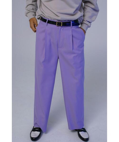 MONKEY TIME(モンキータイム)の「<monkey time> TW/TWL WD 1P PT/パンツ(スラックス・メンズ・ライム/ライラック・S/M/L)」の1枚目の写真