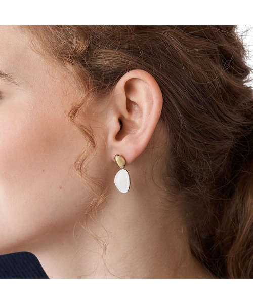 SKAGEN（スカーゲン）の「SEA GLASS PIERCE SKJ1548710（ピアス（両耳用）・レディース・ゴールド・FREE）」の2枚目の写真