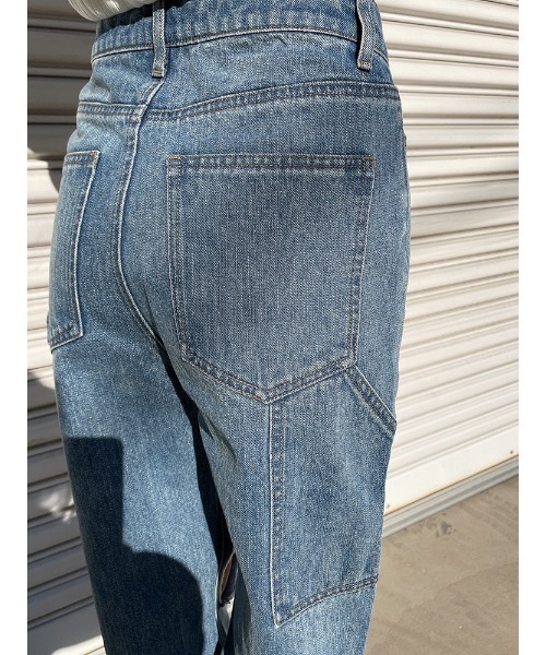 ENVYM（アンビー）の「ダメージペインターＰＴ（デニムパンツ・レディース・ブラック/ブルー・M/S）」の20枚目の写真