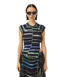 DIESEL | レディース 半袖 Tシャツ カラフル グラデーション トップス(Tシャツ/カットソー)