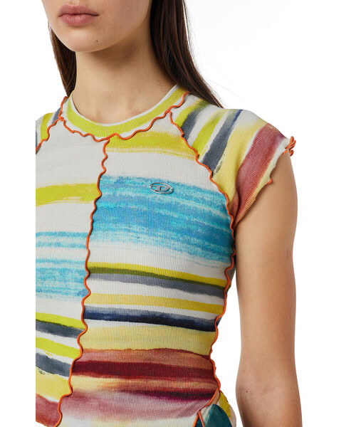 DIESEL（ディーゼル）の「レディース 半袖 Tシャツ カラフル グラデーション トップス（Tシャツ/カットソー・レディース・ブラック/ホワイト系その他・LARGE/SMALL/MEDIUM/X-LARGE）」の16枚目の写真