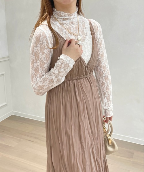 apres jour（アプレジュール）の「レースインナー【ZOZOTOWN限定アイテム】（Tシャツ/カットソー・レディース・ブラック/オフホワイト/ピンク・X-LARGE/フリー）」の16枚目の写真