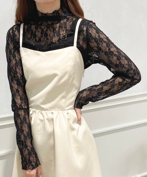 apres jour（アプレジュール）の「レースインナー【ZOZOTOWN限定アイテム】（Tシャツ/カットソー・レディース・ブラック/オフホワイト/ピンク・X-LARGE/フリー）」の20枚目の写真