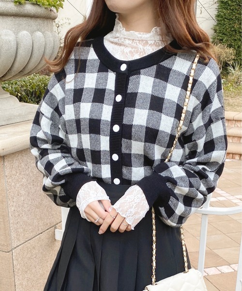 apres jour（アプレジュール）の「レースインナー【ZOZOTOWN限定アイテム】（Tシャツ/カットソー・レディース・ブラック/オフホワイト/ピンク・X-LARGE/フリー）」の7枚目の写真