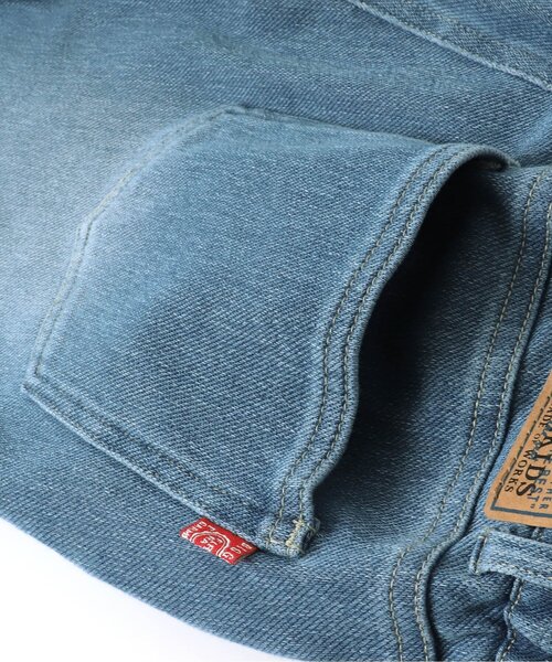 F.O.KIDS（エフオーキッズ）の「デニムニットハーフパンツ ジュニア 5分丈（デニムパンツ・キッズ・ブルー/ネイビー・150/160）」の10枚目の写真