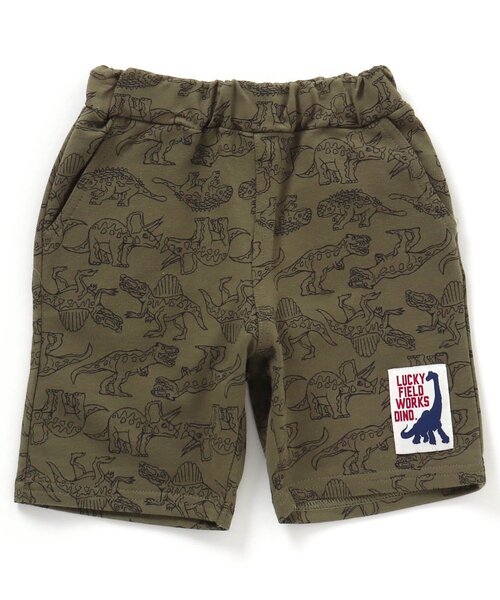 F.O.KIDS（エフオーキッズ）の「恐竜総柄カットソーハーフパンツ 5分丈（その他パンツ・キッズ・カーキ/グレー/ベージュ・90/120/130/80/140/95/110/100）」の6枚目の写真
