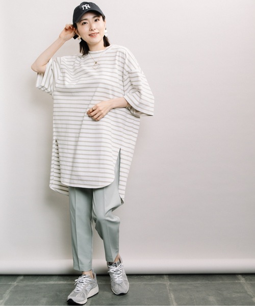 ELVENCE DEUX(エルベンスドゥ)の「ボーダービックT(Tシャツ/カットソー・レディース・ベージュ/その他・FREE)」の20枚目の写真