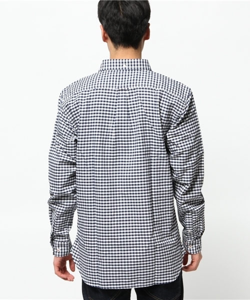 GIORDANO（ジョルダーノ）の「[GIORDANO]ライオン刺繍オックスシャツ（シャツ/ブラウス・メンズ・ネイビー/サックスブルー/ブルー系その他/オレンジ/ブルー/ホワイト/レッド・LARGE/SMALL/MEDIUM）」の14枚目の写真