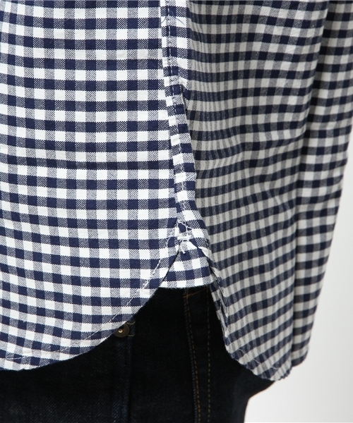 GIORDANO（ジョルダーノ）の「[GIORDANO]ライオン刺繍オックスシャツ（シャツ/ブラウス・メンズ・ネイビー/サックスブルー/ブルー系その他/オレンジ/ブルー/ホワイト/レッド・LARGE/SMALL/MEDIUM）」の8枚目の写真