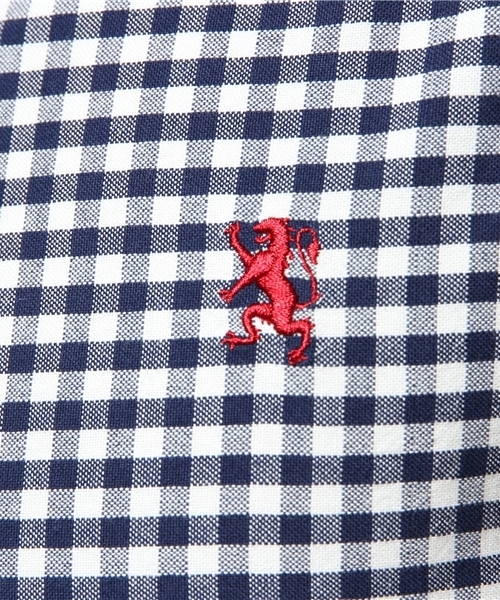 GIORDANO（ジョルダーノ）の「[GIORDANO]ライオン刺繍オックスシャツ（シャツ/ブラウス・メンズ・ネイビー/サックスブルー/ブルー系その他/オレンジ/ブルー/ホワイト/レッド・LARGE/SMALL/MEDIUM）」の9枚目の写真