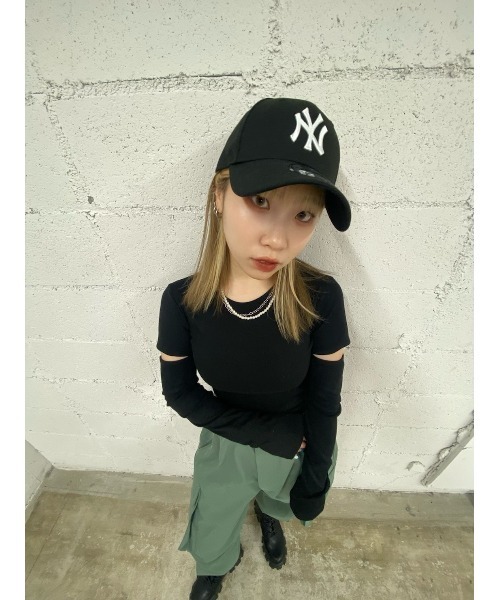 WC(ダブル シー)の「スリーブカットアウトトップス(Tシャツ/カットソー・レディース・ブラック/ホワイト・FREE)」の10枚目の写真