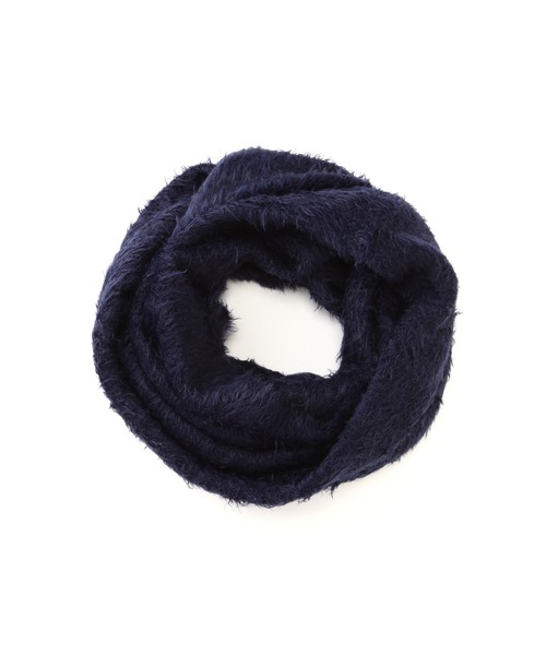 TORNADO MART(トルネードマート)の「TORNADO MART∴フェザーヤーンスヌード(ネックウォーマー/スヌード・メンズ・ネイビー/ワイン・F)」の1枚目の写真