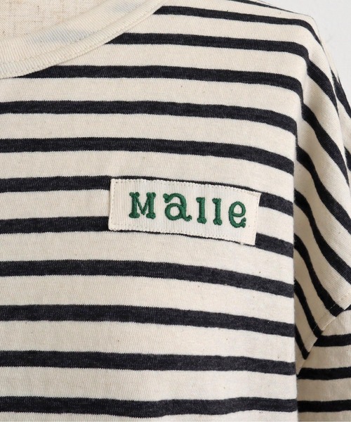 Malle（マル）の「malle ヴィンテージフォギーボーダーMalleテープパフTシャツ（Tシャツ/カットソー・レディース・グレー系その他・FREE）」の4枚目の写真