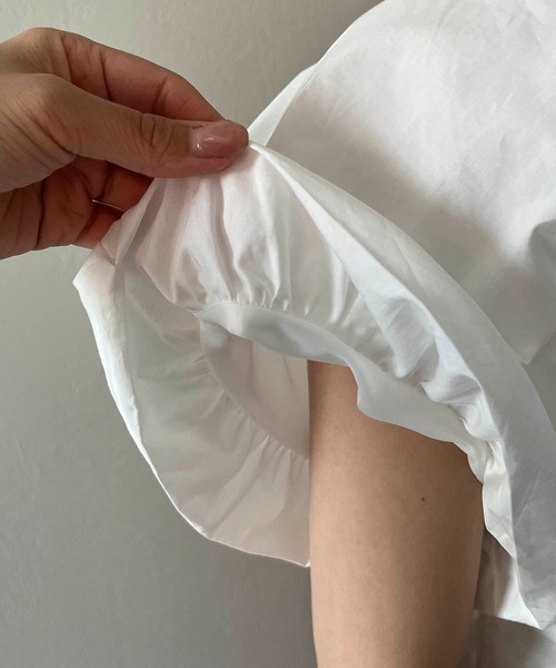 CAPRICIEUX LE'MAGE(カプリシューレマージュ)の「バルーンシャツ(シャツ/ブラウス・レディース・ホワイト/ブラック/ピンク・FREE)」の10枚目の写真