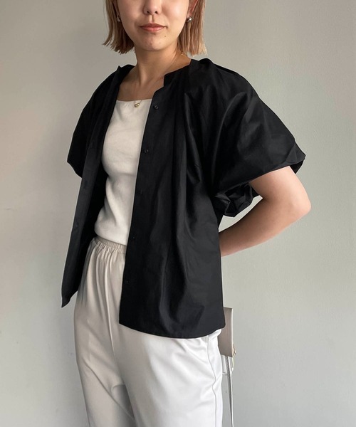 CAPRICIEUX LE'MAGE(カプリシューレマージュ)の「バルーンシャツ(シャツ/ブラウス・レディース・ホワイト/ブラック/ピンク・FREE)」の11枚目の写真