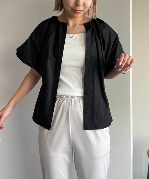 CAPRICIEUX LE'MAGE(カプリシューレマージュ)の「バルーンシャツ(シャツ/ブラウス・レディース・ホワイト/ブラック/ピンク・FREE)」の12枚目の写真