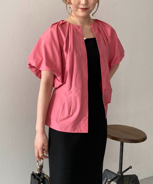 CAPRICIEUX LE'MAGE(カプリシューレマージュ)の「バルーンシャツ(シャツ/ブラウス・レディース・ホワイト/ブラック/ピンク・FREE)」の19枚目の写真