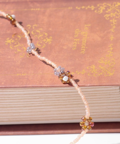 チチカカ(チチカカ)の「フロルビーズネックレス(ネックレス・レディース・ブルー/ブラウン・FREE)」の6枚目の写真