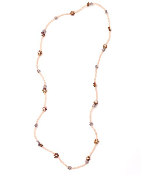 チチカカ(チチカカ)の「フロルビーズネックレス(ネックレス・レディース・ブルー/ブラウン・FREE)」の7枚目の写真