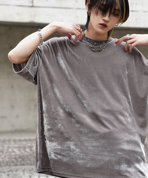 G.O.C（ジーオーシー）の「オーバーサイズ サマー ベロア TEE（Tシャツ