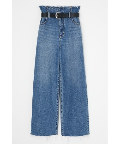 【美品】MOUSSY マウジー デニム ワイドパンツ ジーンズ　パンツ CROSS WAIST WIDE STRAIGHT（デニムパンツ）｜MOUSSY（マウジー