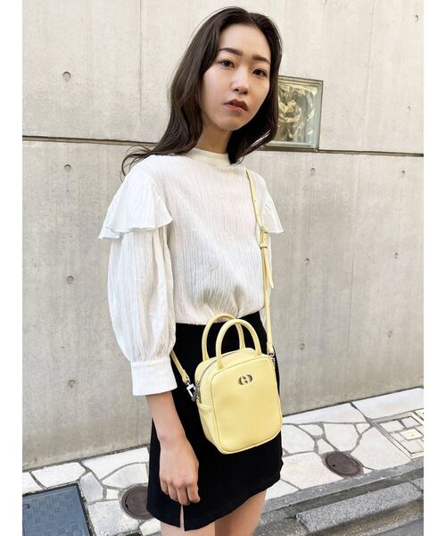 EMODA（エモダ）の「カバーハイネックブラウス（シャツ/ブラウス・レディース・ミント/ホワイト/ブラック・FREE）」の7枚目の写真