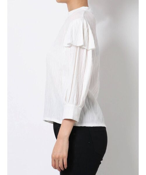 EMODA（エモダ）の「カバーハイネックブラウス（シャツ/ブラウス・レディース・ミント/ホワイト/ブラック・FREE）」の13枚目の写真