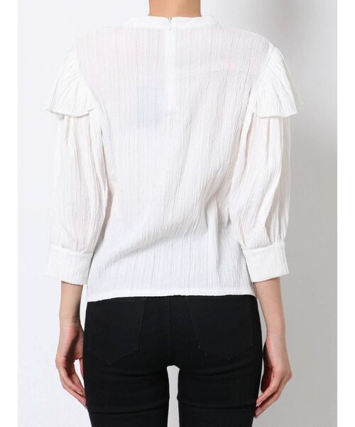 EMODA（エモダ）の「カバーハイネックブラウス（シャツ/ブラウス・レディース・ミント/ホワイト/ブラック・FREE）」の14枚目の写真