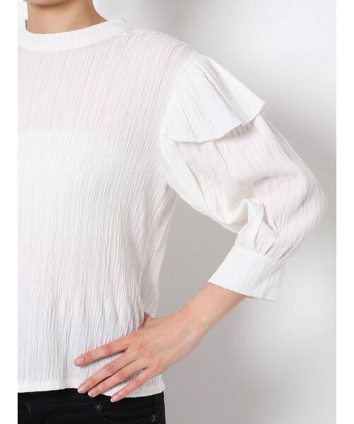 EMODA（エモダ）の「カバーハイネックブラウス（シャツ/ブラウス・レディース・ミント/ホワイト/ブラック・FREE）」の16枚目の写真