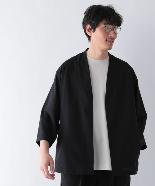 GLOBAL WORK（グローバルワーク）の「ユアリラボタンレスカーディガン/270906（その他アウター・メンズ・ブラック/ネイビー/ブラウン・MEDIUM/LARGE）」の2枚目の写真