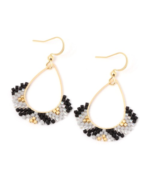 studio CLIP（スタディオクリップ）の「ドロップリングカラービーズピアス（ピアス（両耳用）・レディース・その他2/その他1/その他3・FREE）」の2枚目の写真