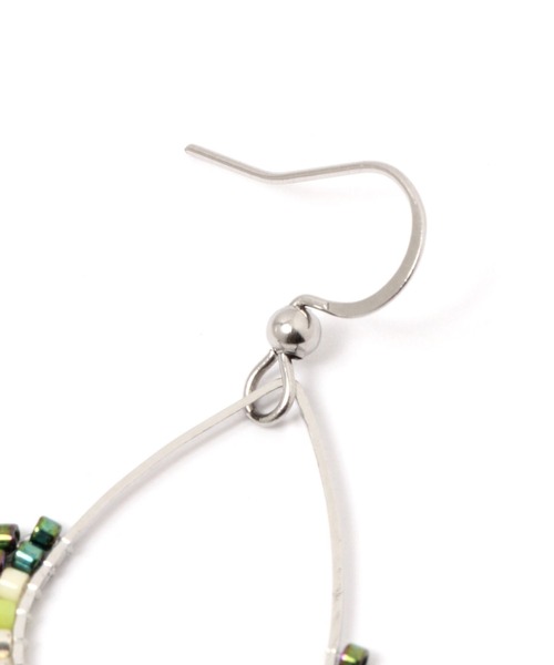 studio CLIP（スタディオクリップ）の「ドロップリングカラービーズピアス（ピアス（両耳用）・レディース・その他2/その他1/その他3・FREE）」の4枚目の写真