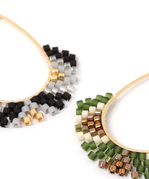 studio CLIP（スタディオクリップ）の「ドロップリングカラービーズピアス（ピアス（両耳用）・レディース・その他2/その他1/その他3・FREE）」の7枚目の写真