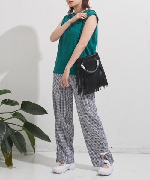 MERLOT（メルロー）の「フレンチスリーブトップス（Tシャツ/カットソー・レディース・ホワイト/ブラック/ピンク/オレンジ/グリーン・FREE）」の19枚目の写真