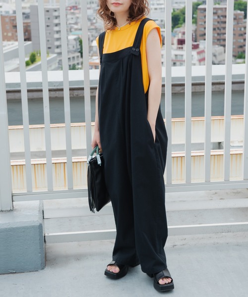 MERLOT（メルロー）の「フレンチスリーブトップス（Tシャツ/カットソー・レディース・ホワイト/ブラック/ピンク/オレンジ/グリーン・FREE）」の10枚目の写真