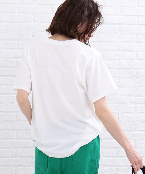 SHOO・LA・RUE(シューラルー)の「◆カレッジロゴプリントTシャツ(Tシャツ/カットソー・レディース・チャコールグレー/ホワイト系・01/02/03)」の13枚目の写真