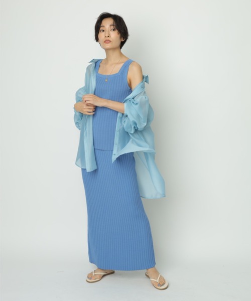 CADUNE（カデュネ）の「シアーシャツ付3点SET（ワンピース）」 - WEAR
