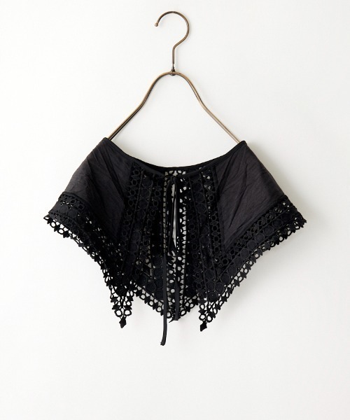 JF Ready Made（ジェイエフレディメイド）の「[Jf Ready Made/ジェイエフレディメイド] コットンレース 2WAY付け襟（付け襟・レディース・ホワイト/ブラック・F）」の14枚目の写真