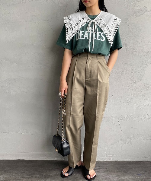 JF Ready Made（ジェイエフレディメイド）の「[Jf Ready Made/ジェイエフレディメイド] コットンレース 2WAY付け襟（付け襟・レディース・ホワイト/ブラック・F）」の3枚目の写真