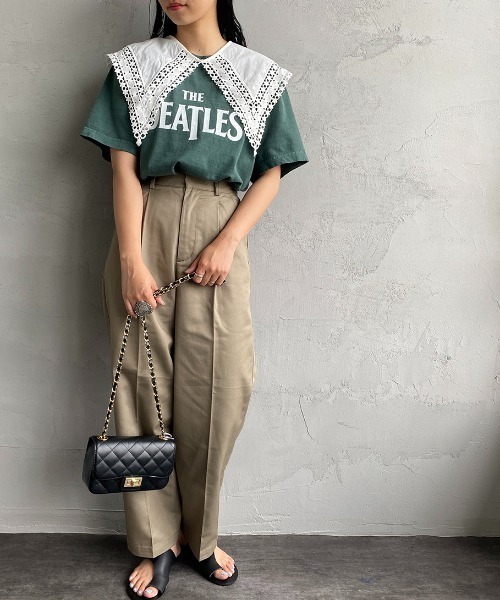 JF Ready Made（ジェイエフレディメイド）の「[Jf Ready Made/ジェイエフレディメイド] コットンレース 2WAY付け襟（付け襟・レディース・ホワイト/ブラック・F）」の12枚目の写真