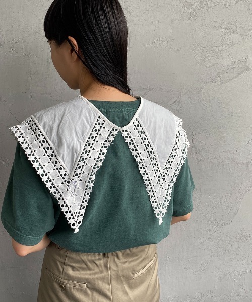 JF Ready Made（ジェイエフレディメイド）の「[Jf Ready Made/ジェイエフレディメイド] コットンレース 2WAY付け襟（付け襟・レディース・ホワイト/ブラック・F）」の15枚目の写真