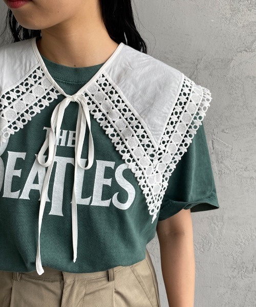 JF Ready Made（ジェイエフレディメイド）の「[Jf Ready Made/ジェイエフレディメイド] コットンレース 2WAY付け襟（付け襟・レディース・ホワイト/ブラック・F）」の18枚目の写真