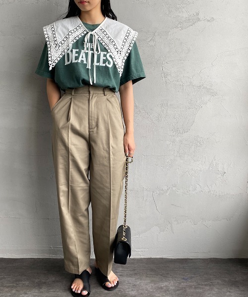 JF Ready Made（ジェイエフレディメイド）の「[Jf Ready Made/ジェイエフレディメイド] コットンレース 2WAY付け襟（付け襟・レディース・ホワイト/ブラック・F）」の21枚目の写真