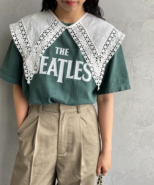 JF Ready Made（ジェイエフレディメイド）の「[Jf Ready Made/ジェイエフレディメイド] コットンレース 2WAY付け襟（付け襟・レディース・ホワイト/ブラック・F）」の13枚目の写真